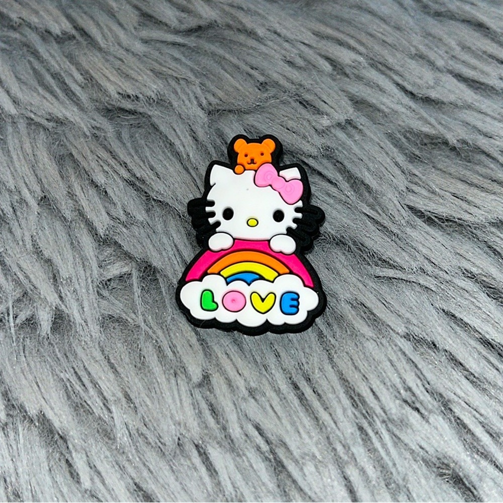 3 for $6!! Hello Kitty rainbow croc charm